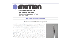 Desktop Screenshot of motionsystem.com