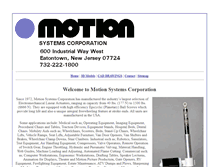 Tablet Screenshot of motionsystem.com